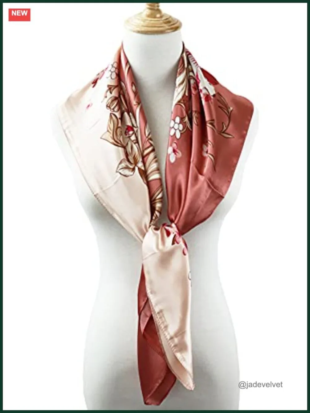 Satin Head Scarf for Women Silk Like Hair Wrap 35x35
